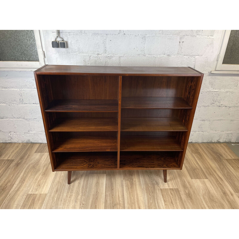 Scandinavian vintage rosewood bookcase by Poul Hundevad, 1960