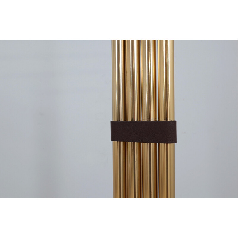 Vintage articulated brass-plated floor lamp by Goffredo Reggiani, Italy 1970