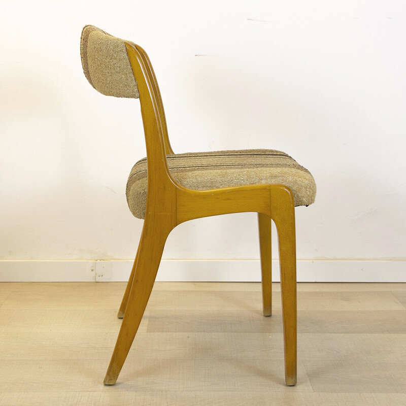 Mid century Franse gestoffeerde stoel van Self, 1960