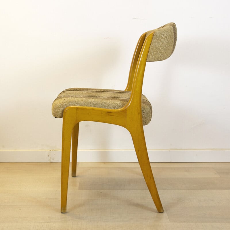 Mid century Franse gestoffeerde stoel van Self, 1960