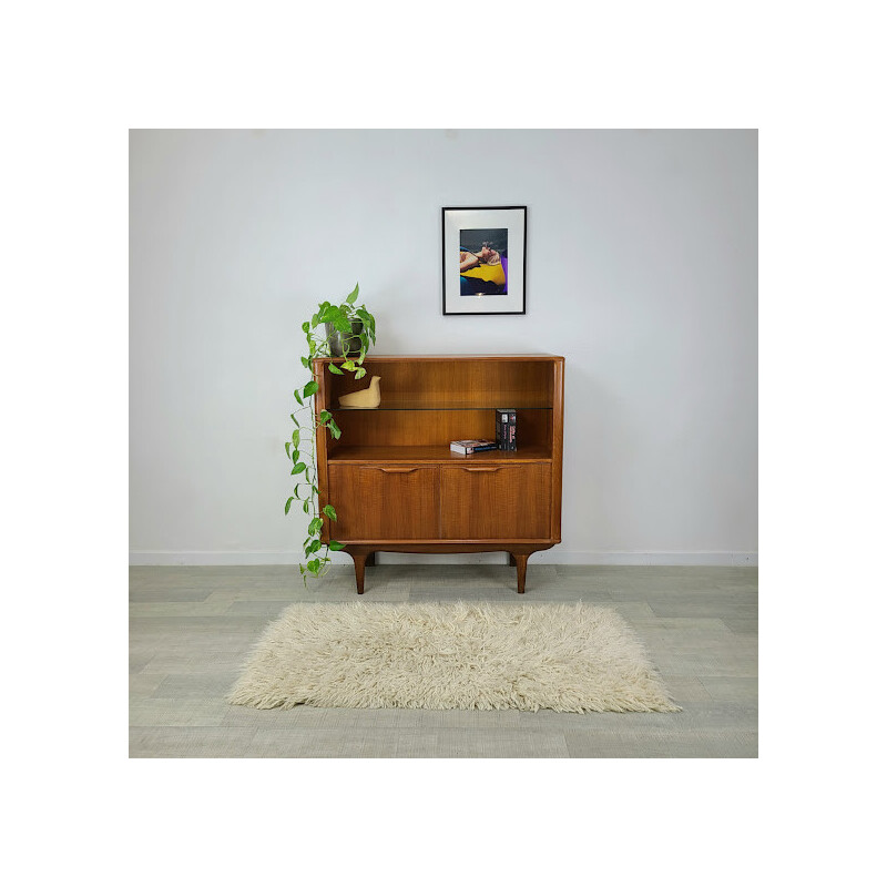 Scandinavisch vintage teak dressoir met teakfineer