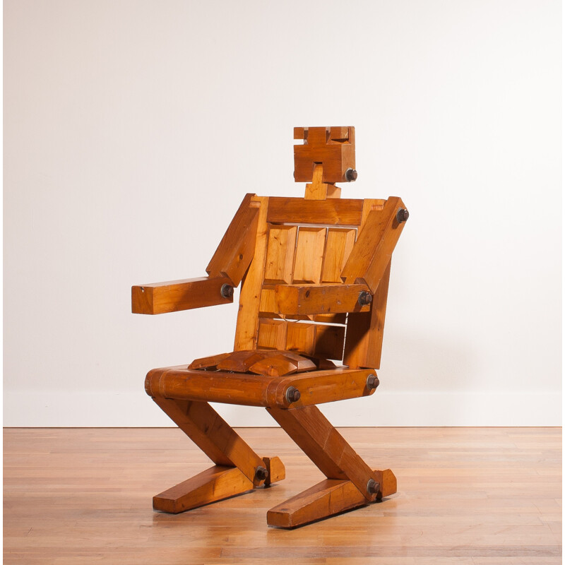 bereiden Erfenis hebzuchtig Very rare "Bielke 77" robot chair - 1970s