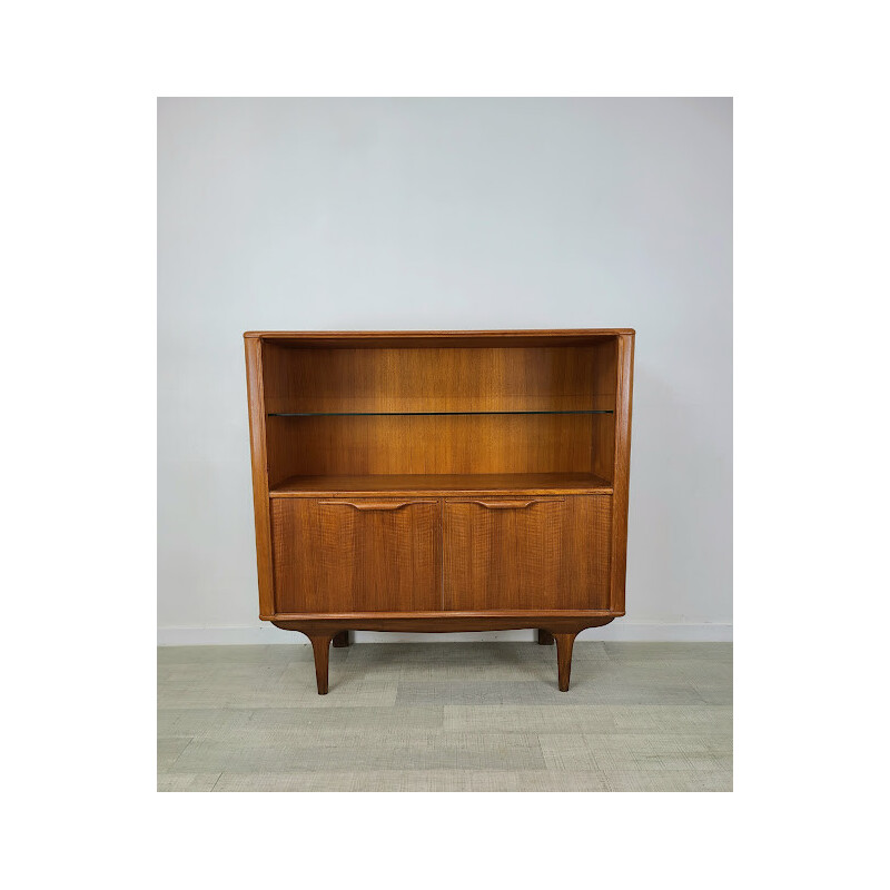 Credenza scandinava vintage in teak con impiallacciatura in teak