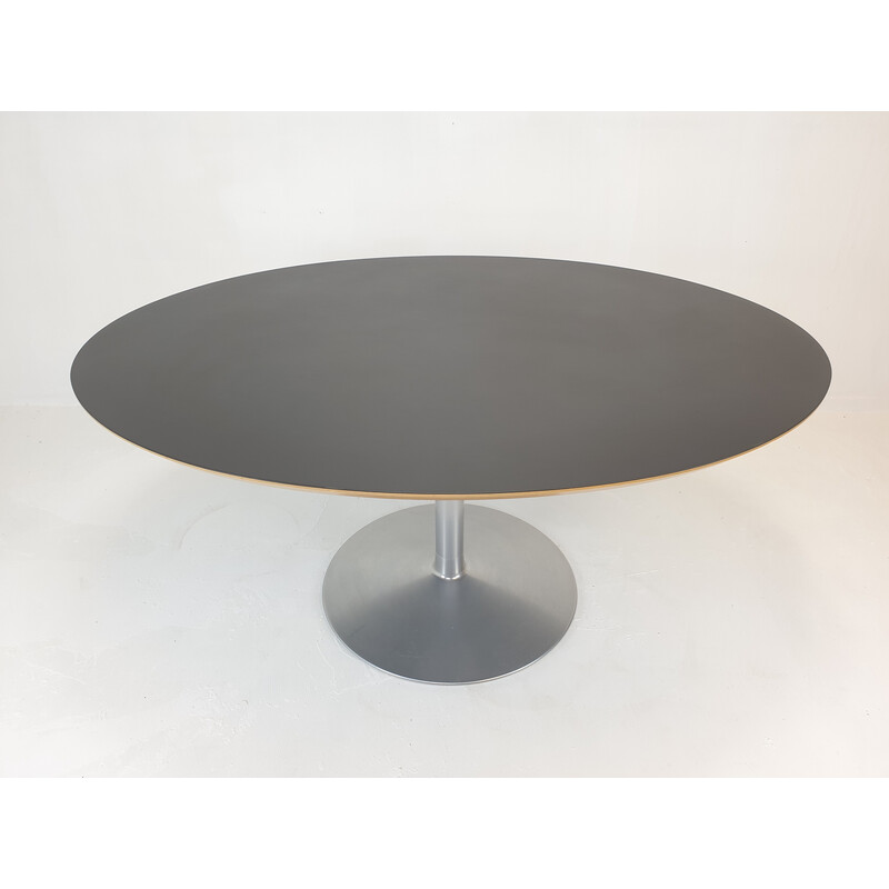 Vintage oval dining table by Pierre Paulin for Artifort, 1960s