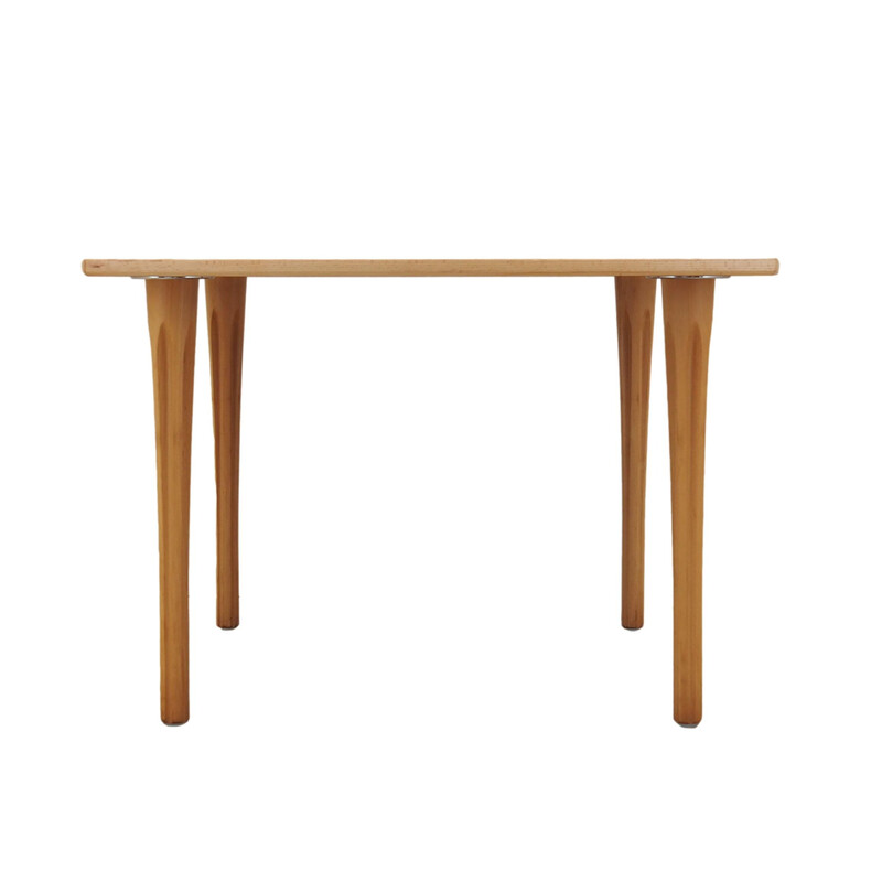 Vintage Danish beechwood table by Takshi Okamura and Erik Marquardsen for Getama, 1970s