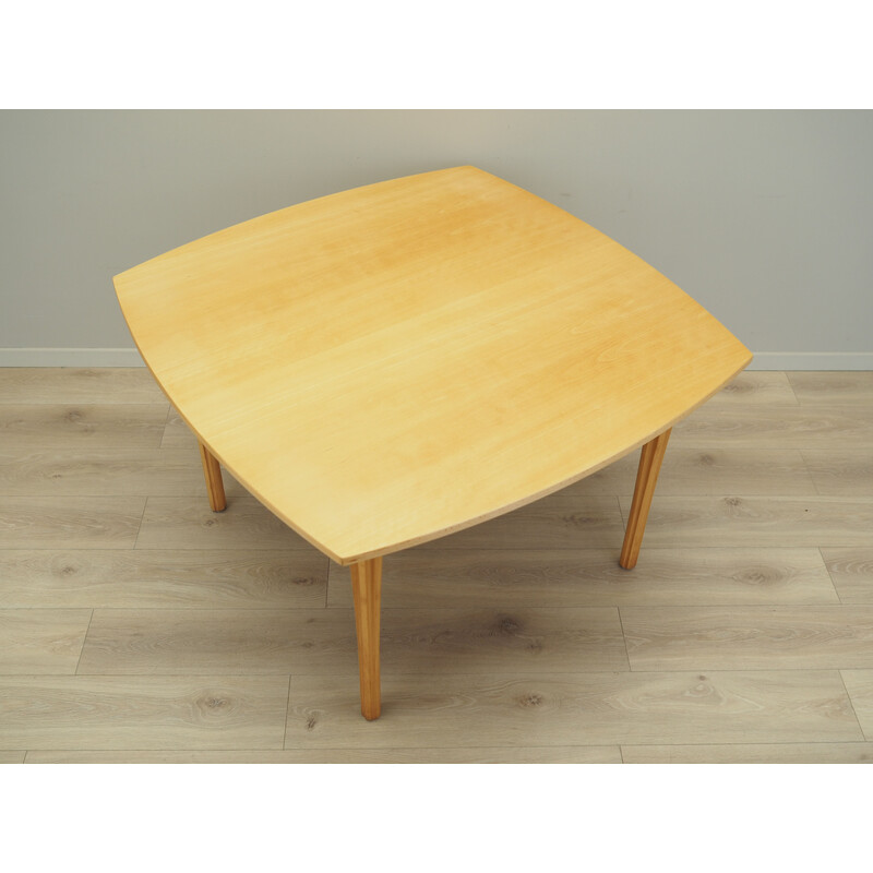 Vintage Danish beechwood table by Takshi Okamura and Erik Marquardsen for Getama, 1970s