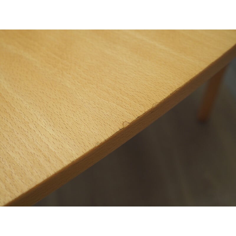 Vintage Danish beechwood table by Takshi Okamura and Erik Marquardsen for Getama, 1970s