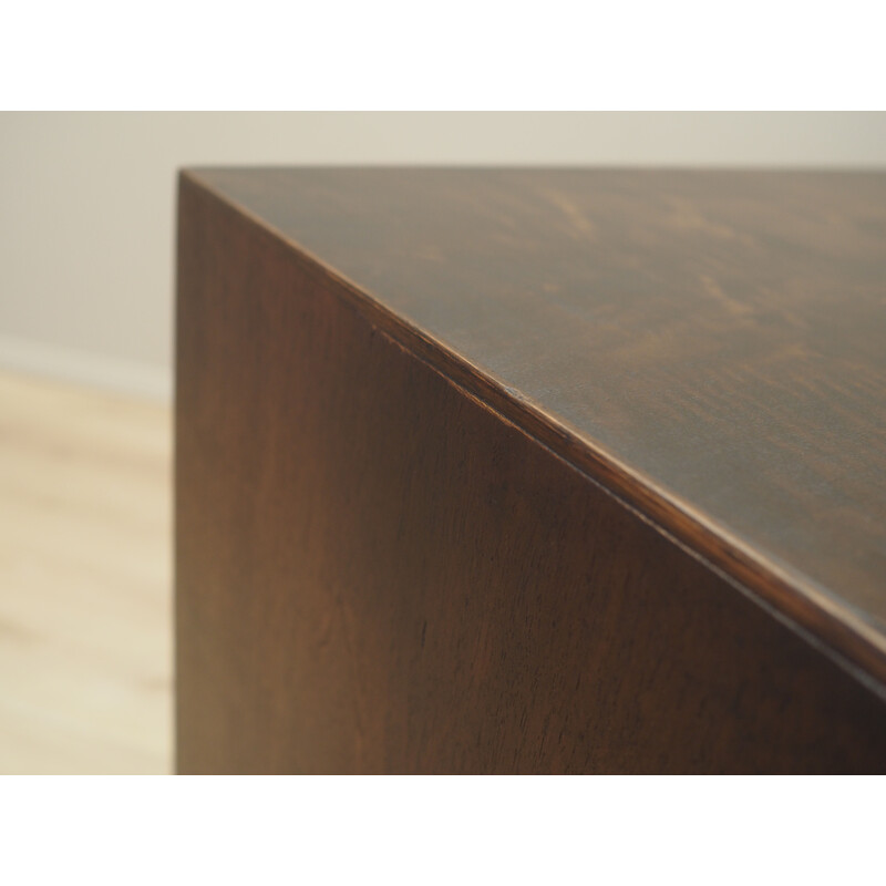 Vintage walnut highboard with sliding doors, Denmark 1960