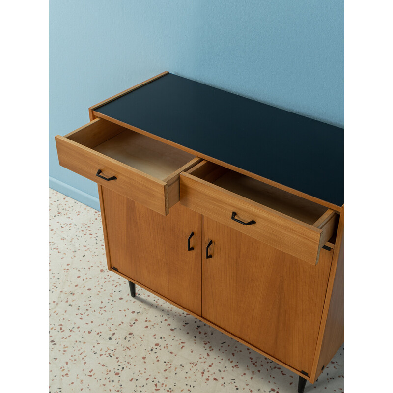 Vintage shoe cabinet in ashwood veneer with two doors, Germany 1960s