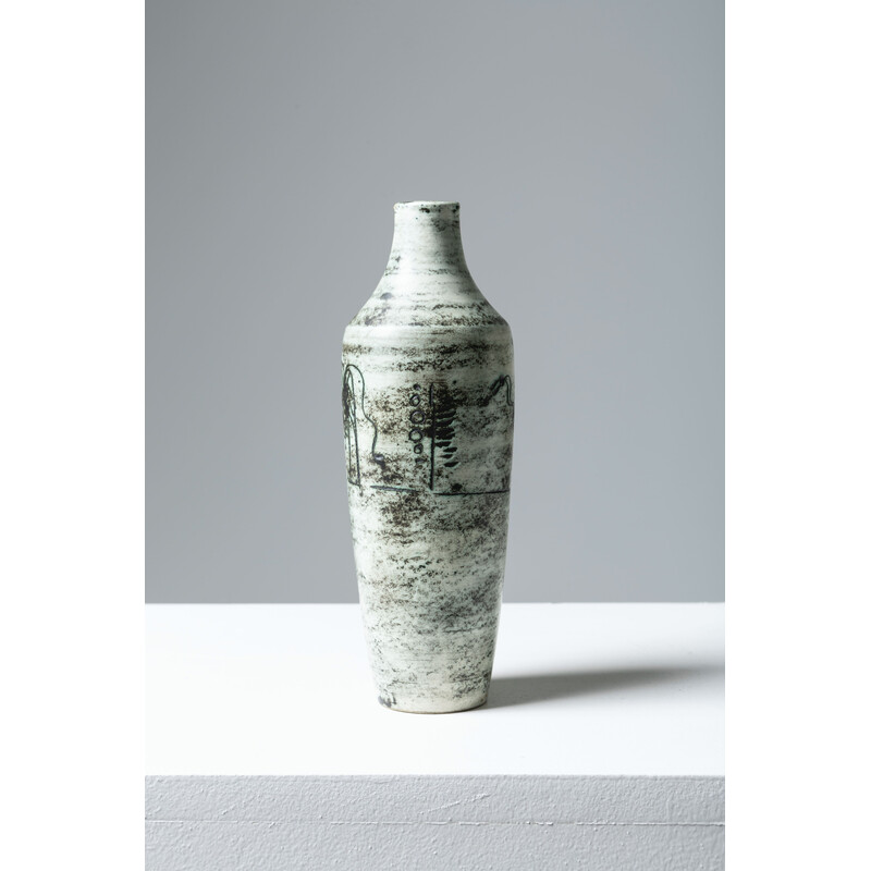 Vaso in ceramica vintage di Jacques Blin