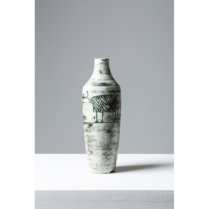 Vaso in ceramica vintage di Jacques Blin