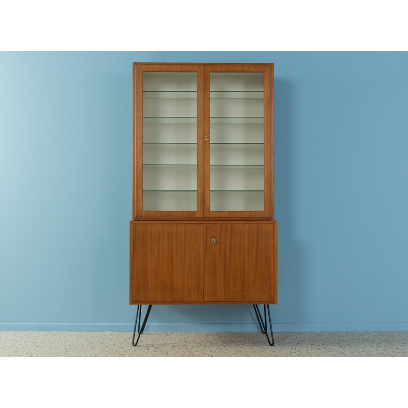 Vintage two-part display cabinet in teak by Hilker, Germany 1960s