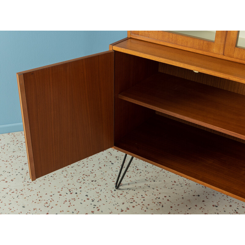 Vintage two-part display cabinet in teak by Hilker, Germany 1960s