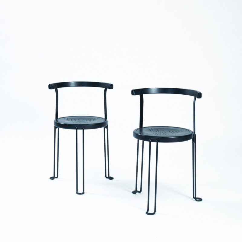 Juego de 6 sillas trípode Ant vintage blancas 3100 de Arne Jacobsen para Fritz Hansen