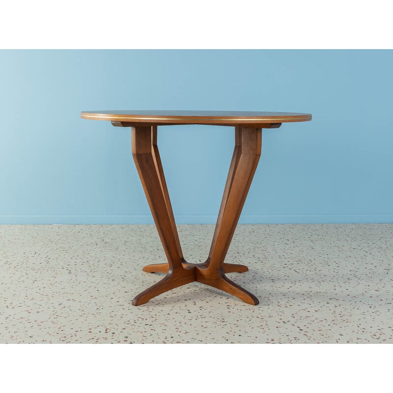 Vintage dark stained beechwood side table by Ilse Möbel, Germany 1950s