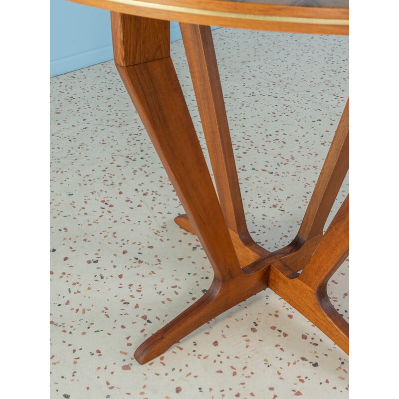 Vintage dark stained beechwood side table by Ilse Möbel, Germany 1950s