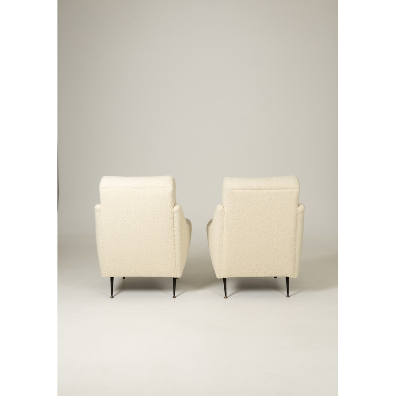 Pair of vintage Italian armchairs, 1950