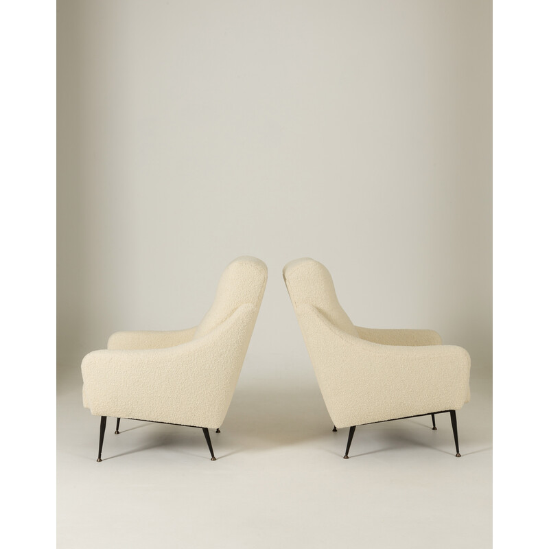 Pair of vintage Italian armchairs, 1950