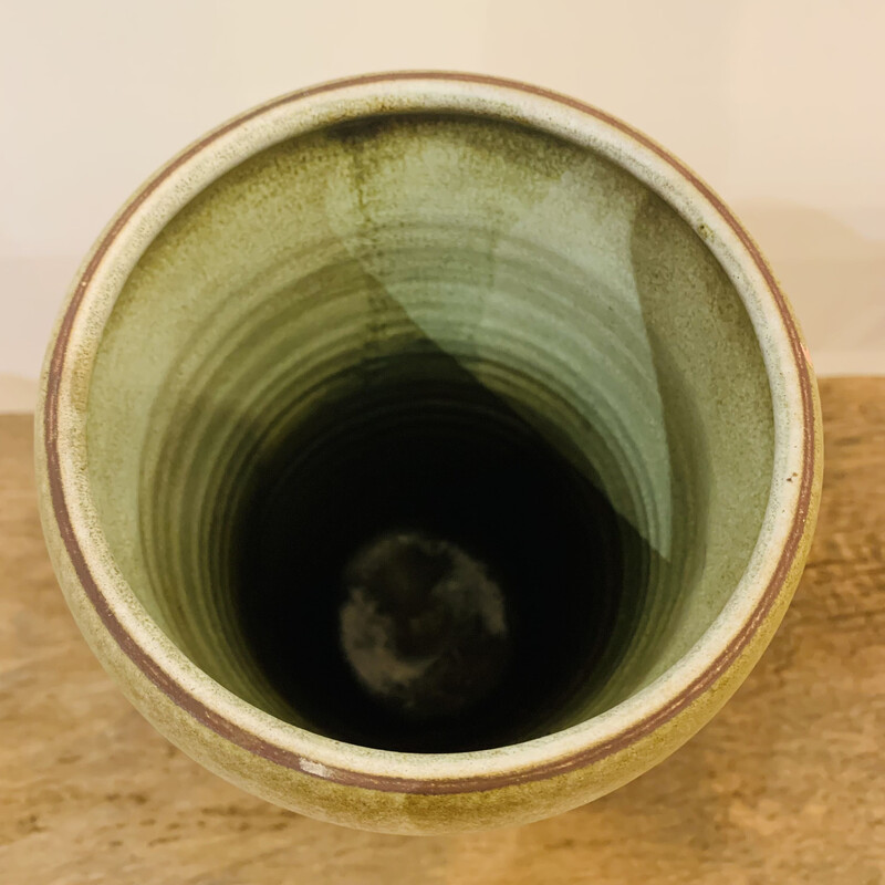 Vase vintage avec motifs aztèques par René Morel