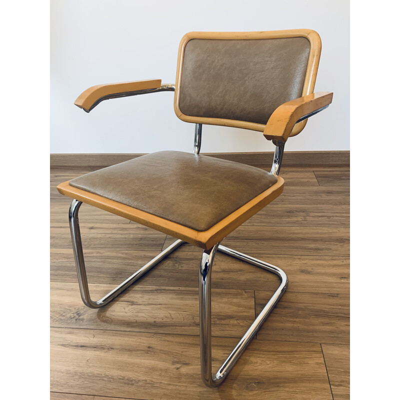 Pareja de sillas vintage B64 de Marcel Breuer, 1980