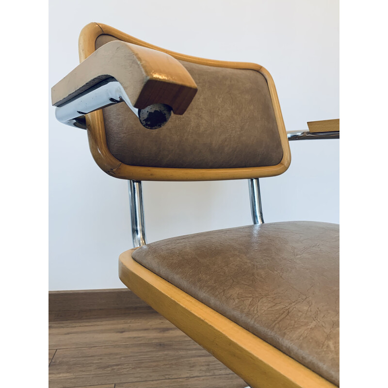 Paar vintage B64 stoelen van Marcel Breuer, 1980