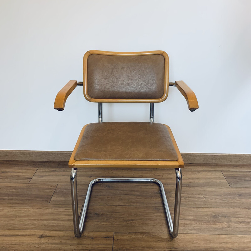 Paar vintage B64 stoelen van Marcel Breuer, 1980