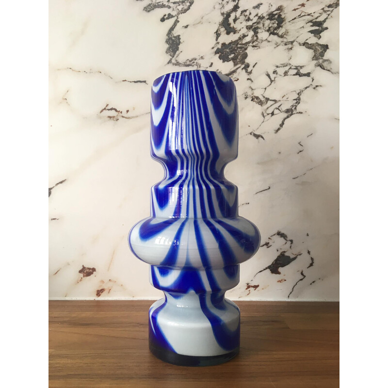 Vase vintage en verre de Murano par Carlo Moretti
