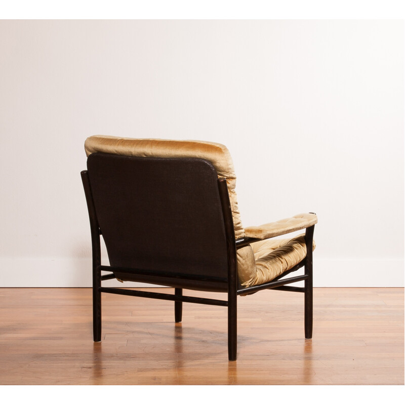 DUX Armchair in velours, Kenneth BERGENBLAD - 1970s