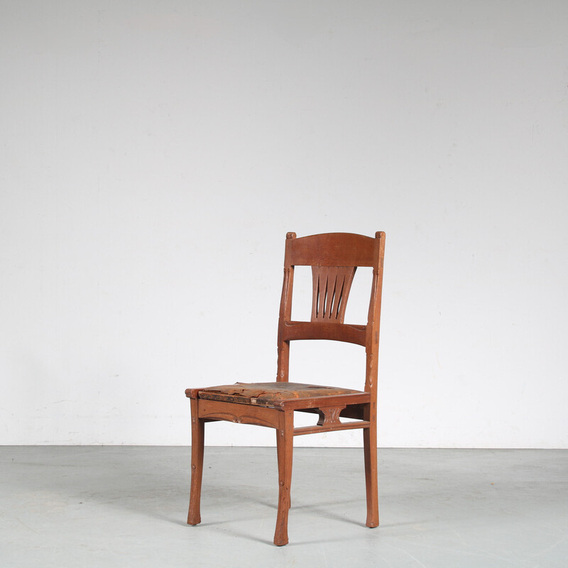 Vintage-Stuhl von Gerrit Willem Dijsselhof für E.J. van Wisselingh, Niederlande 1900
