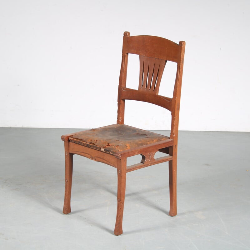 Vintage chair by Gerrit Willem Dijsselhof for E.J. van Wisselingh, Netherlands 1900s