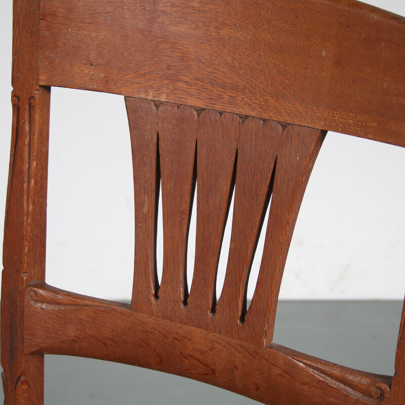 Vintage-Stuhl von Gerrit Willem Dijsselhof für E.J. van Wisselingh, Niederlande 1900