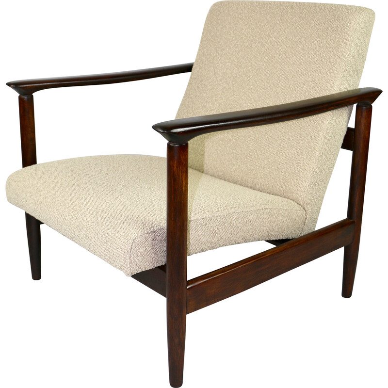 Vintage beige Gfm-142 armchair by Edmund Homa, 1970s