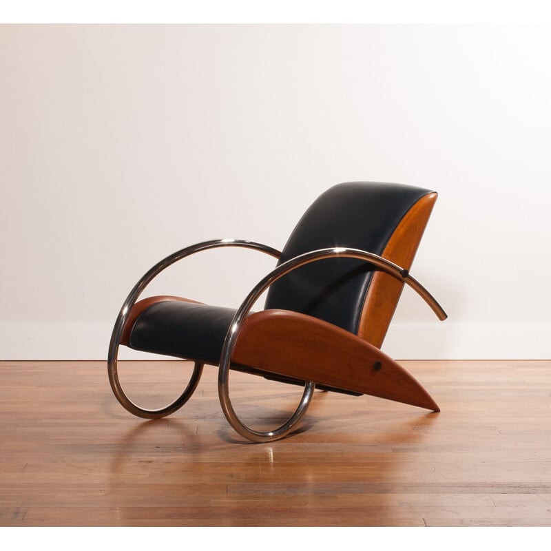 "Streamline" fauteuil lounge, Klaus WETTERGREN - 1980
