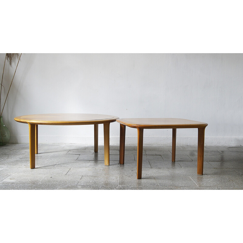 Pair of vintage coffee table by Walter Knoll for Wilhelm Knoll