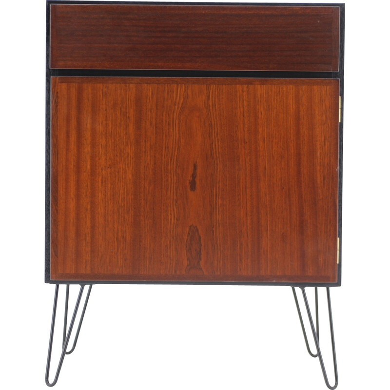 Vintage lack lacquered cabinet by Omann Jun, Denmark 1960s