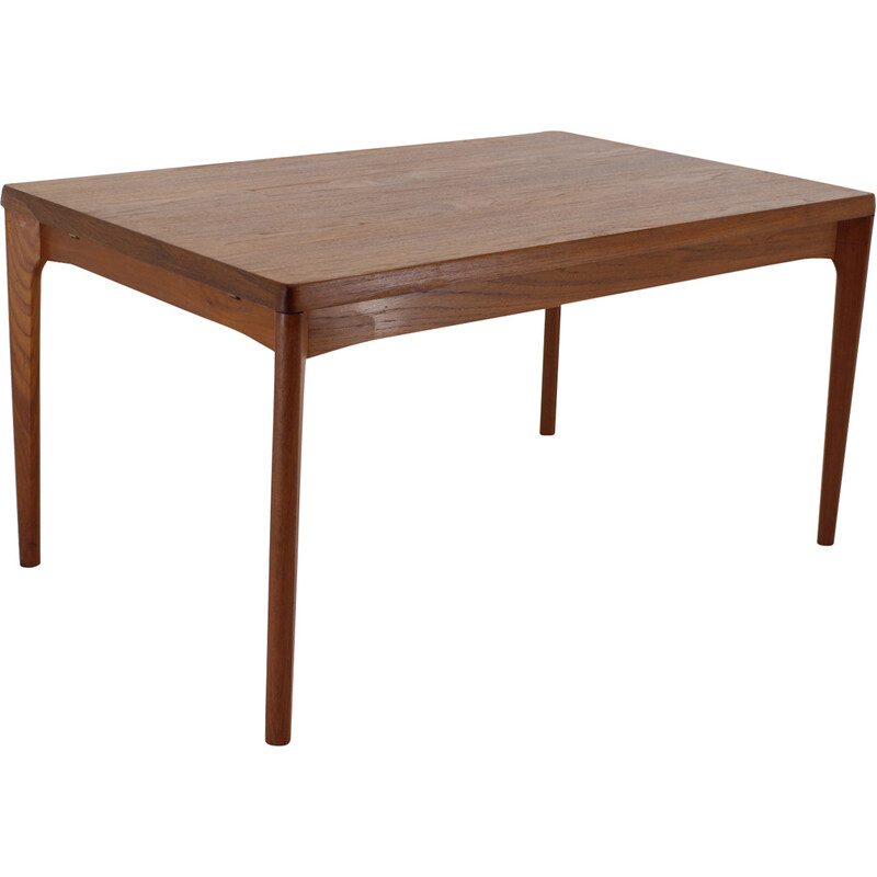 Vintage teak extendable dining table by Henning Kjaerulf, Denmark 1960s