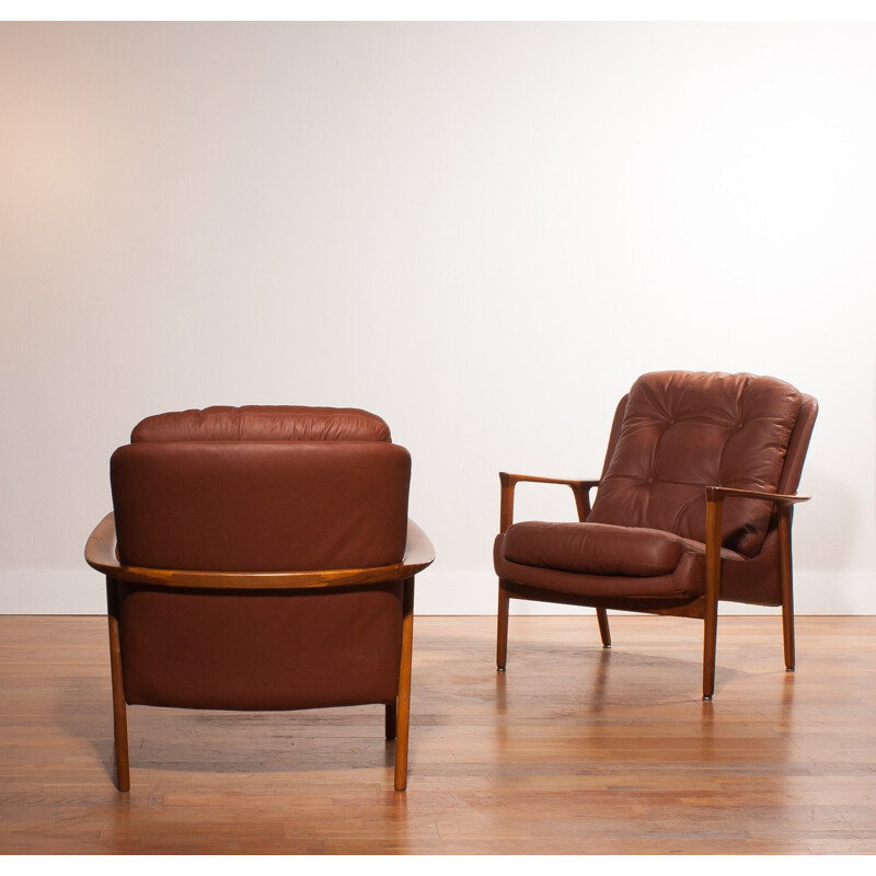 Pair of Bröderna Andersson "Tunis" armchairs, Inge ANDERSSON - 1960s