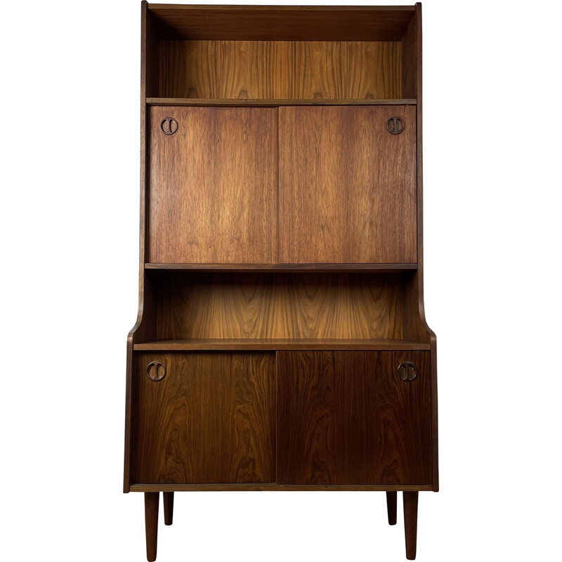 Vintage 4 tier bookcase in rosewood, Denmark 1960