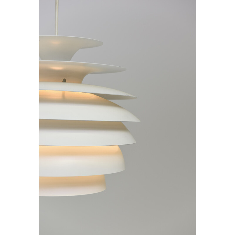 Dema "Barcelona" White aluminium Hanging Lamp - 1960s