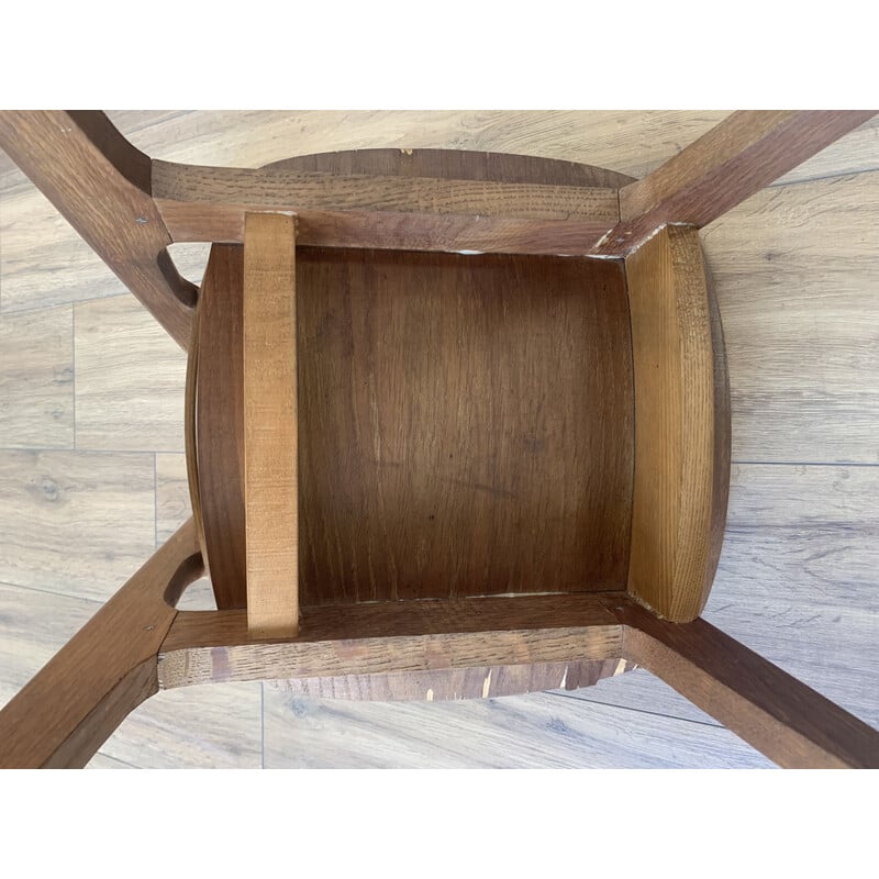 Cadeira de madeira Vintage 6157 de Roger Landault, 1950