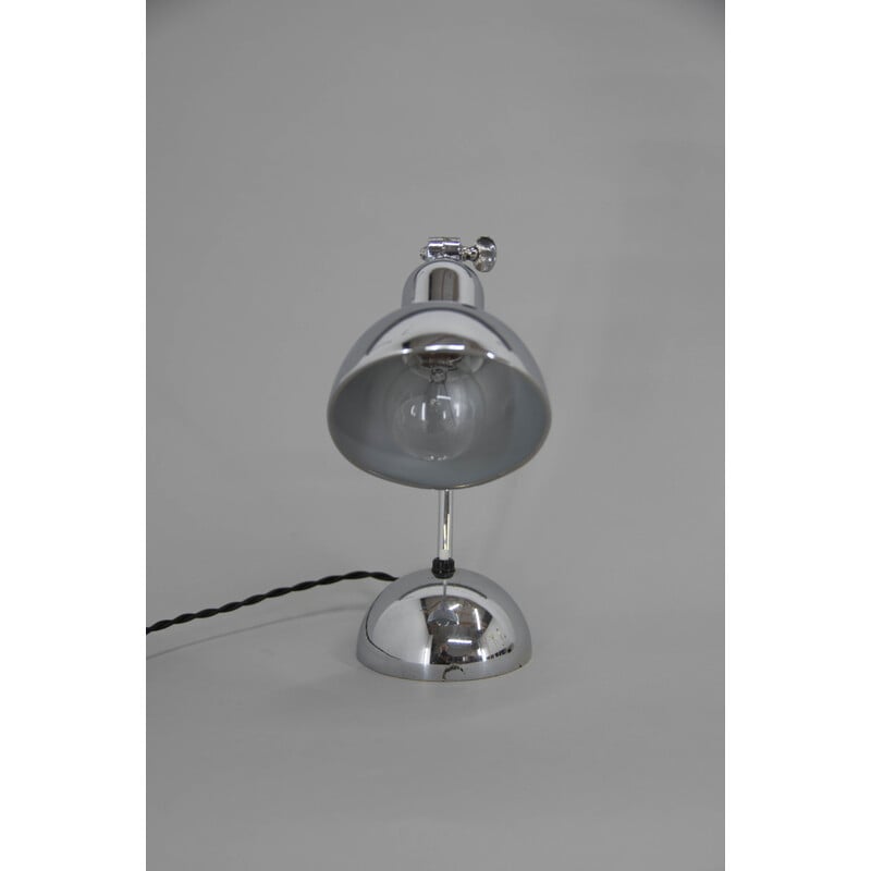 Art Deco vintage table lamp with adjustable shade, 1930s