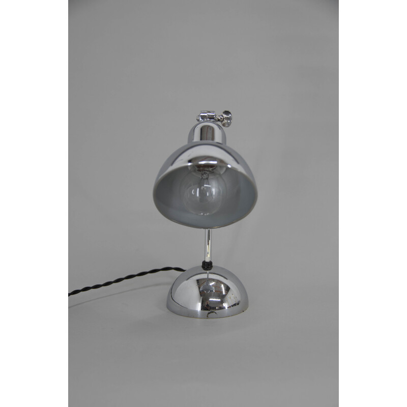 Lampe de table Art Déco vintage avec abat-jour réglable, 1930
