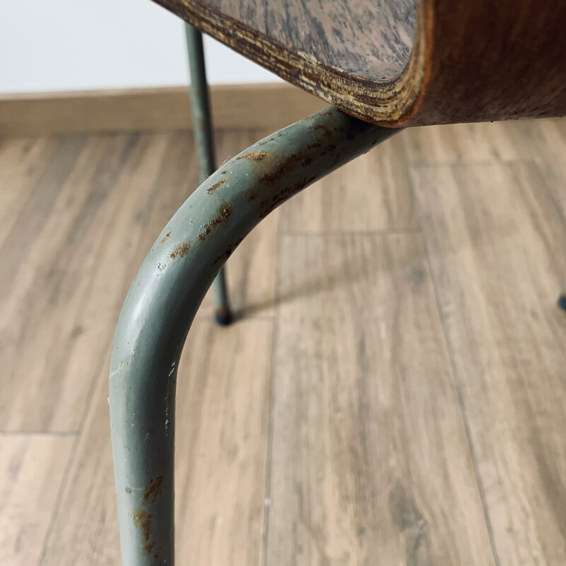 Paar vintage 3107 gebogen houten stoelen van Arne Jacobsen