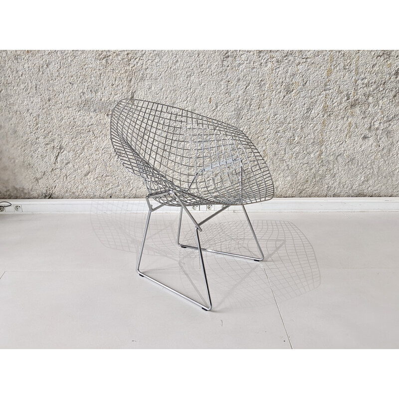 Vintage Diamant-Sessel aus verchromtem Stahl von Harry Bertoia für Knoll, 1970