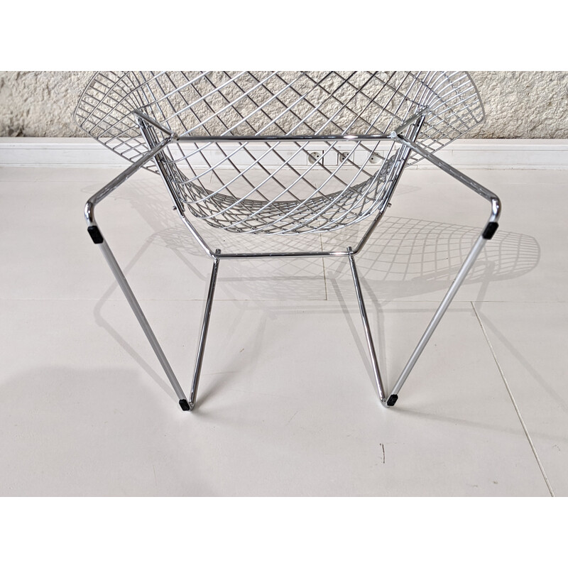 Vintage Diamant-Sessel aus verchromtem Stahl von Harry Bertoia für Knoll, 1970