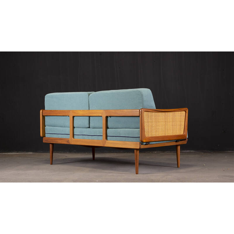 Fd 451 sofá-cama vintage por Peter Hvidt e Orla Mølgaard Nielsen para França e Filho, 1956