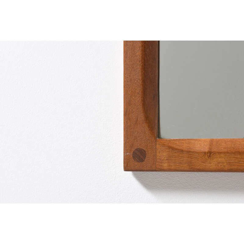 Aksel Kjersgaard oak mirror, Kai KRISTIANSEN - 1960s