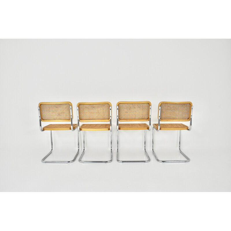 Set of 4 vintage B32 chairs by Marcel Breuer