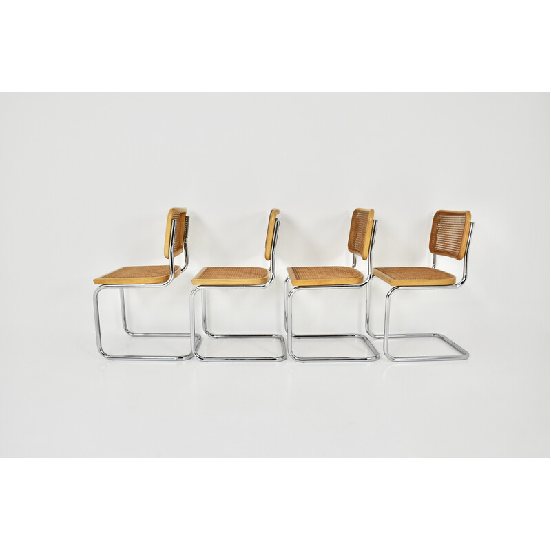 Set van 4 vintage B32 stoelen van Marcel Breuer