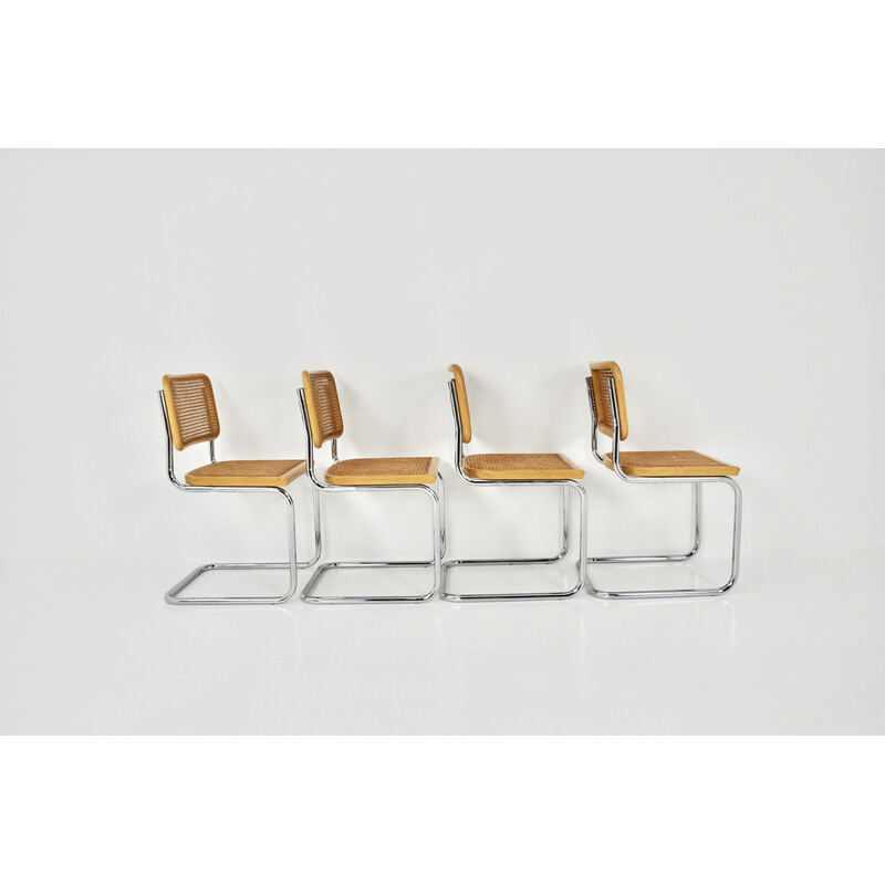 Set di 4 sedie vintage B32 di Marcel Breuer